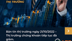 BẢN TIN THỊ TRƯỜNG NGÀY 21/10/2022 - Thị trường chứng khoán tiếp tục đà giảm.